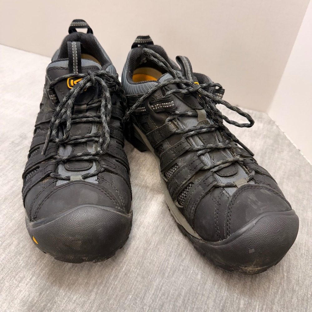 Keen Utility Flint II Steel Toe Work Shoes Mens 10.5EE Black Grey 1024256 EH